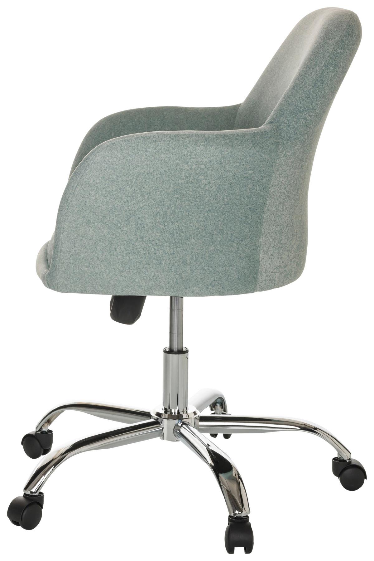 Drehstuhl Solao 300 - Chromfarben/Mintgrün, Basics, Kunststoff/Textil (68/85-94/68cm) - MID.YOU
