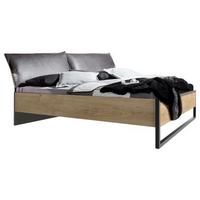 Futonbett 180x200 Detroit, Eichefarben+graphit - Eichefarben/Graphitfarben, Basics, Holzwerkstoff (180/200cm) - MID.YOU