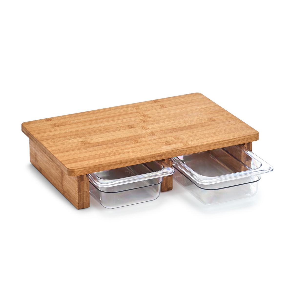 Schneidebrett Naturfarben B: 41 Cm - Naturfarben, Basics, Holz/Kunststoff (41/27/9cm) - Zeller Present