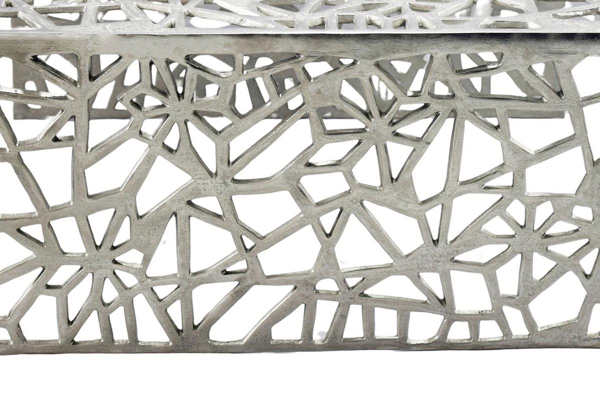 COUCHTISCH Silberfarben L: 60cm - Silberfarben, Design, Metall (60/60/31cm) - Livetastic