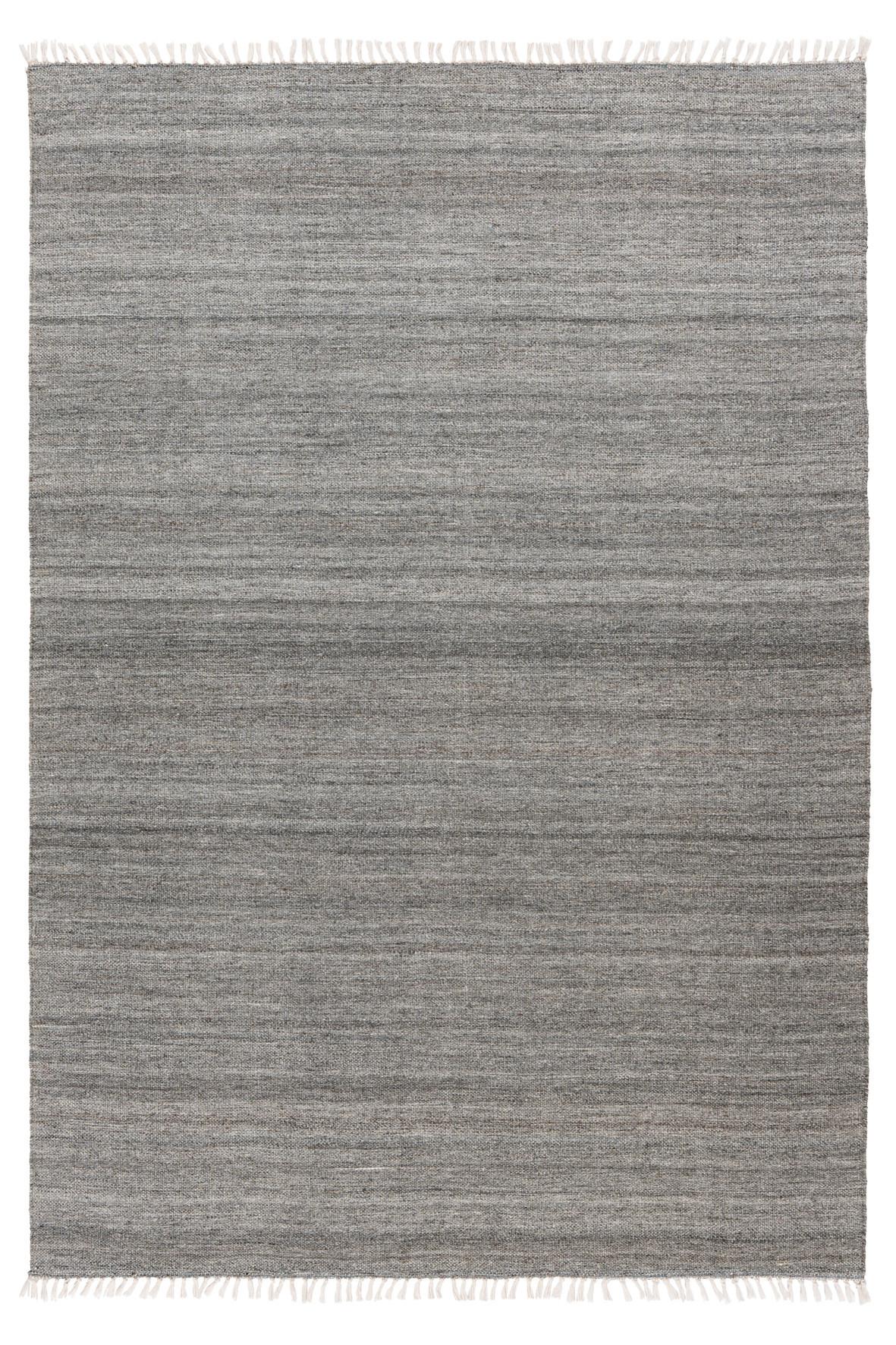 Flachwebeteppich My Nador 565 - Grau, Design, Textil (80/150cm) - Obsession