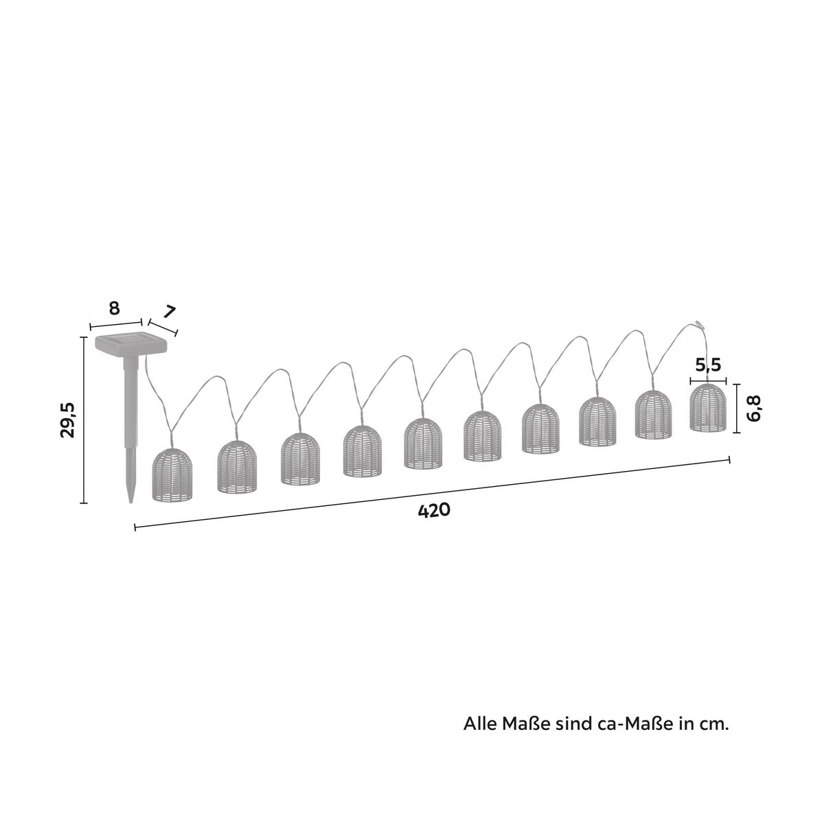 SOLÁRNÍ SVÍTIDLO SPOT - černá, Moderní, plast (420/5,5/6,8cm) - Bessagi Garden