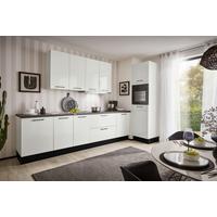 Eckküche Pn 215 - Weiß Hochglanz/Dunkelgrau, MODERN, Holzwerkstoff (300/60cm) - Pino