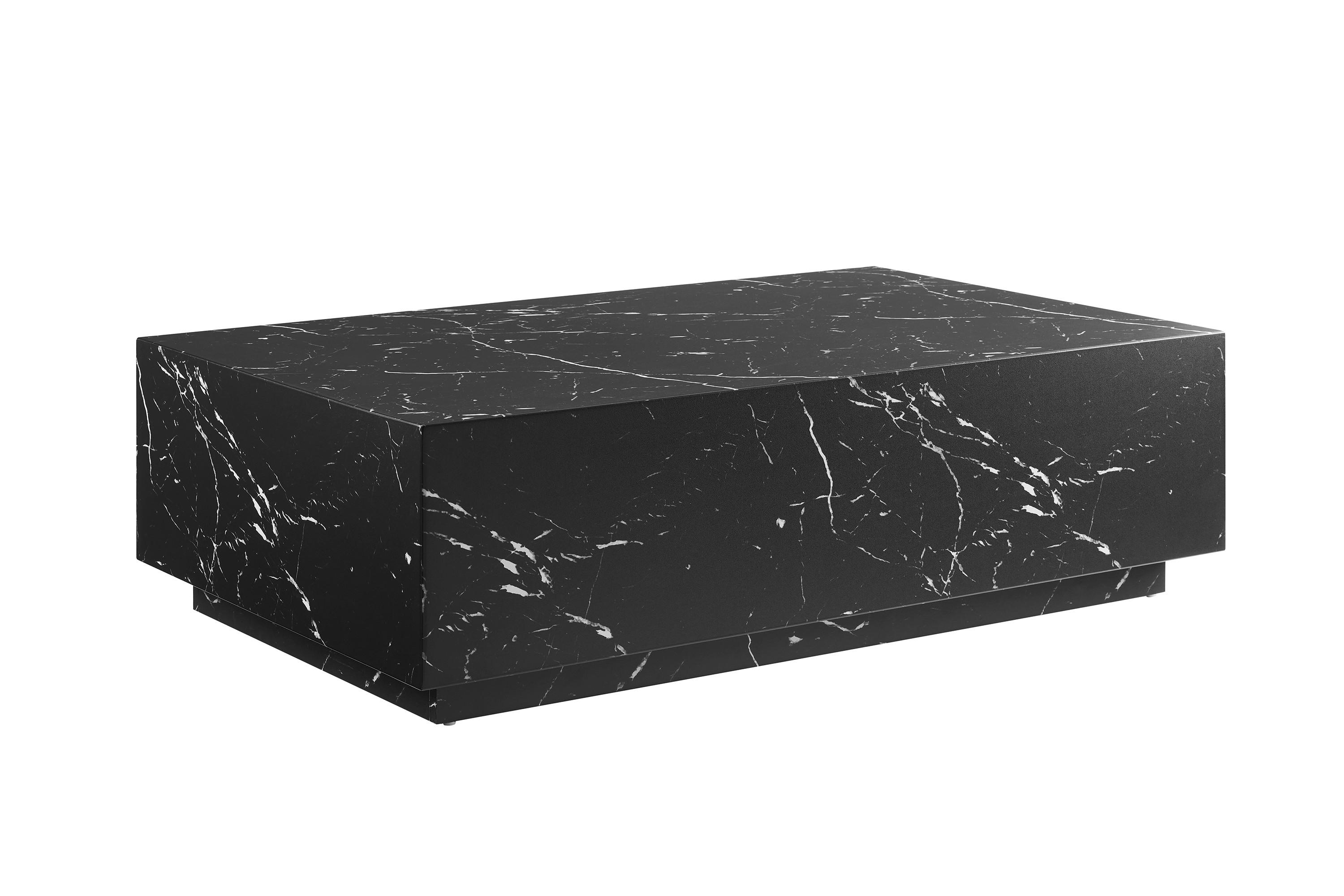 Couchtisch Schwarz L: 120 cm - Schwarz, Design, Holzwerkstoff (120/75/35cm) - Livetastic