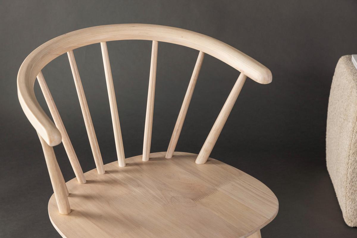 Stuhl-set Bobby - Weiß, Design, Holz (55/75/53cm) - Livetastic