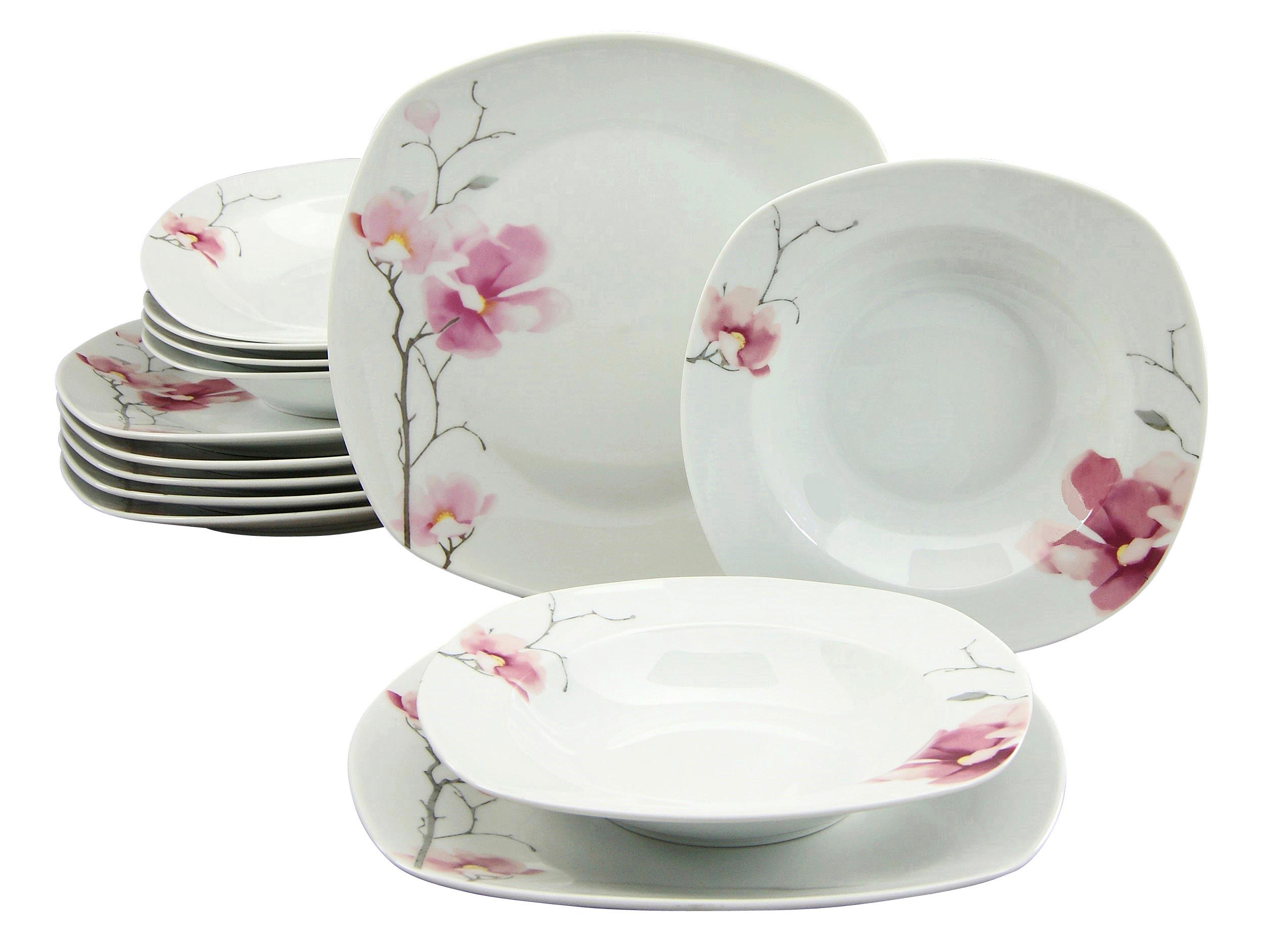 Jídelní souprava 20194 - bílá, Trend, keramika - Creatable