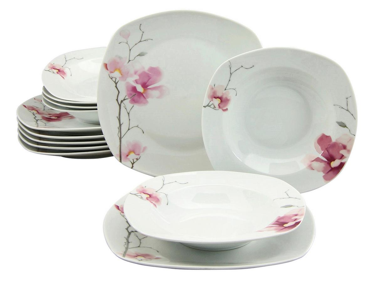 Jídelní souprava 20194 - bílá, Trend, keramika - Creatable