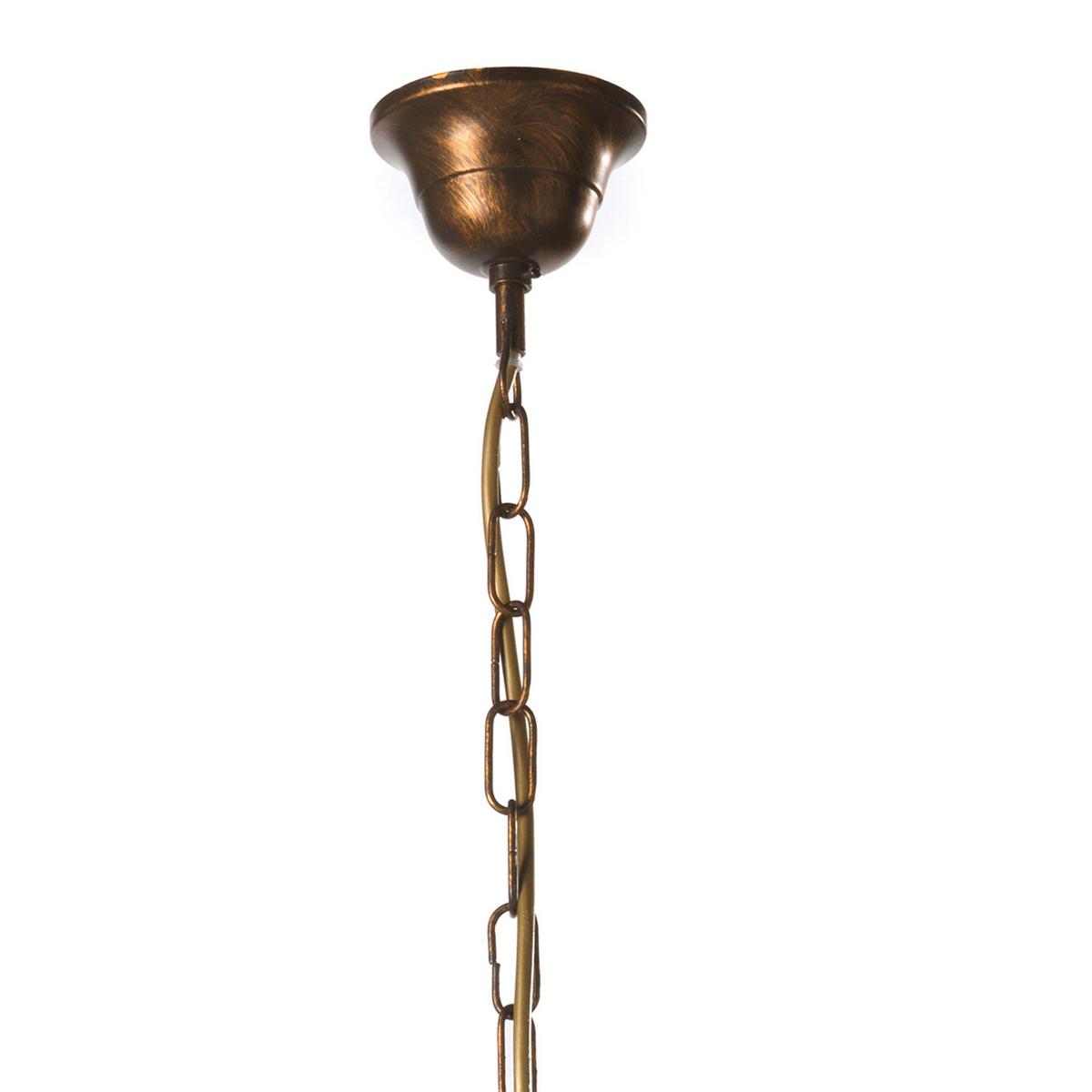 Kronleuchter Odino Braun L: 60 cm - Braun, KONVENTIONELL, Metall (60/60/80cm)