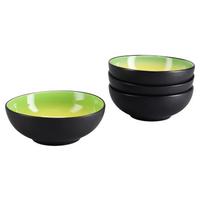 SCHÜSSELSET 24928 HOT GREEN SMOOTHIE BOWL - Hellgelb/Schwarz, Basics, Keramik (16,5/6cm) - Creatable