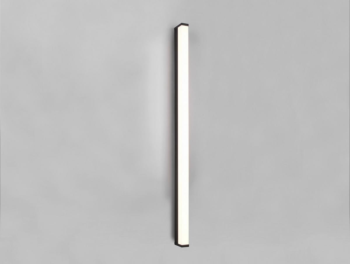 Led-wandleuchte Fabio, 1-Flammig, Länglich - Schwarz/Weiß, Basics, Kunststoff/Metall (120/3,8/7,9cm) - Trio Leuchten