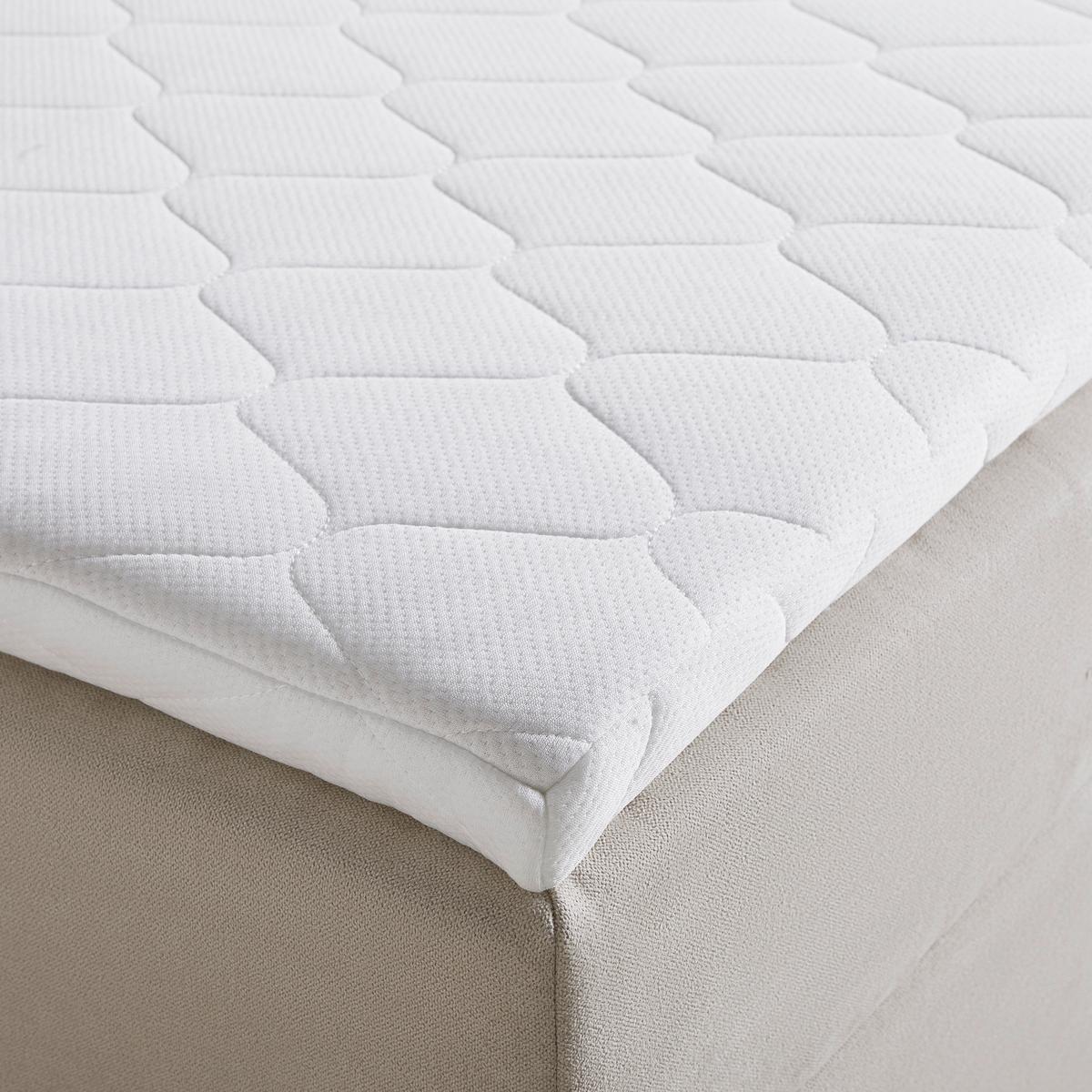 Postel boxspring s toperem, 180x200 cm, béžová - černá/béžová, Moderní, kov/dřevo (180/200cm) - Bessagi Home
