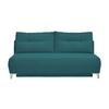 Schlafsofa Ari Petrol Cord, B: 198 cm - Chromfarben/Petrol, MODERN, Textil (198/90/100cm) - Livetastic
