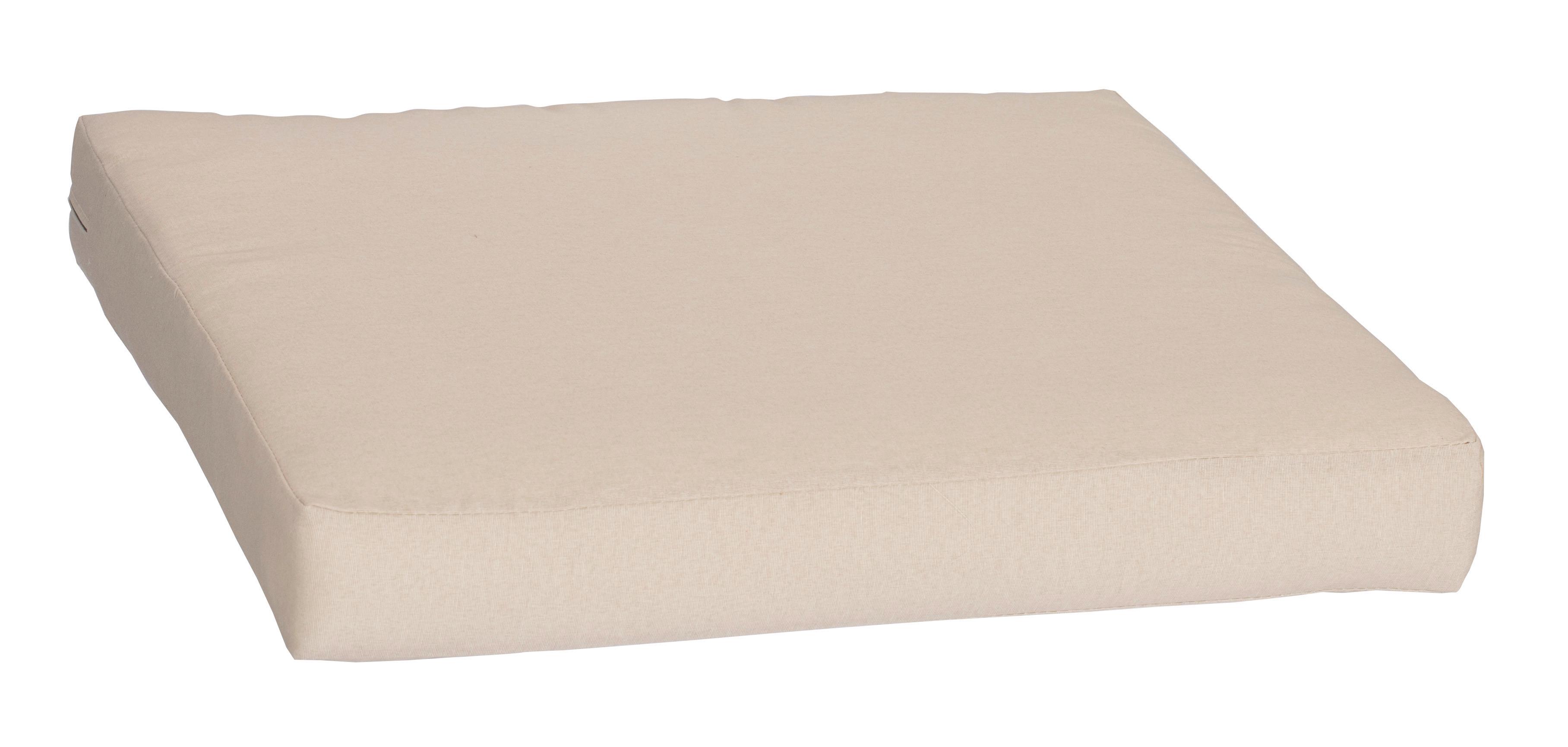 Lounge-sitzkissen Outdoor 60x60 Cm Beige - Beige, Basics, Textil (60/60/8cm) - Gardenson