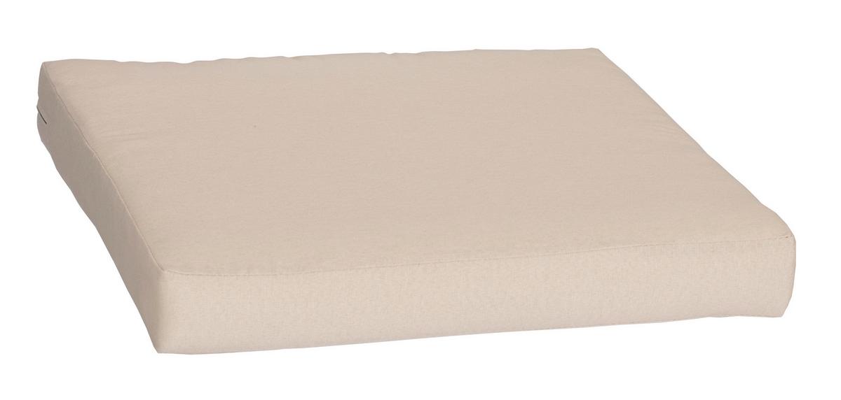 Lounge-Sitzkissen Outdoor 60x60 cm Beige - Beige, Basics, Textil (60/60/8cm) - Gardenson