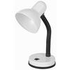 Tischlampe Lucia Schwarz/weiß Flexibler Arm, Kippschalter - Weiß, KONVENTIONELL, Metall (37cm) - Ondega