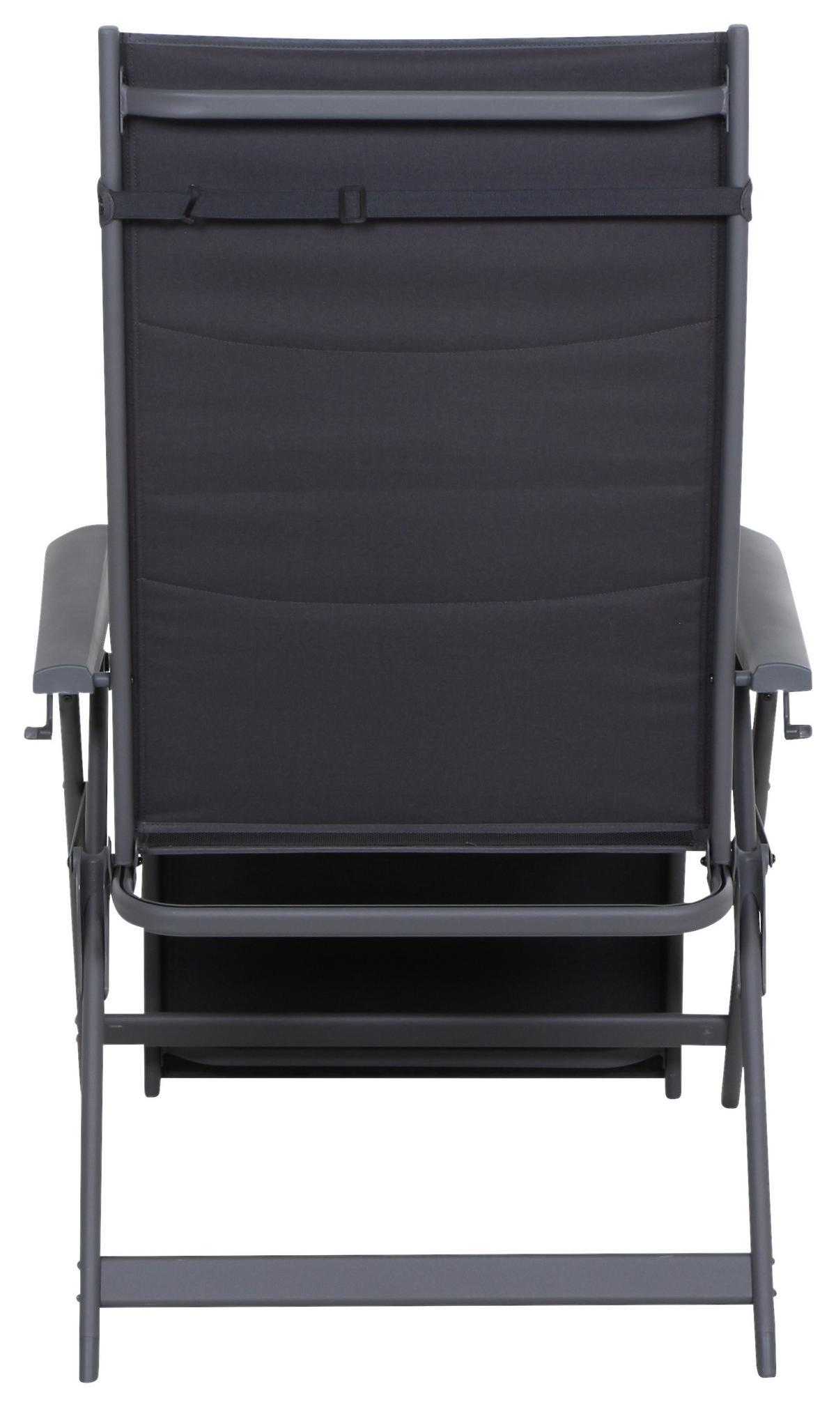 Sonnenliege Premium Aluminium, verstellbar - Anthrazit, KONVENTIONELL, Textil/Metall (75/123/91cm) - Siena Garden