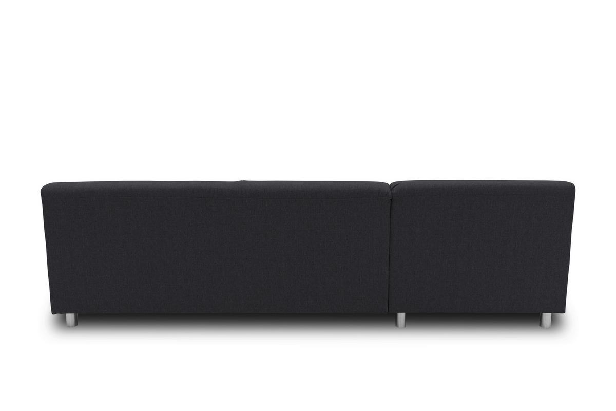 Ecksofa Jamie Rücken Echt Schlammfarben Webstoff - Chromfarben/Schlammfarben, KONVENTIONELL, Textil (150/251cm) - MID.YOU