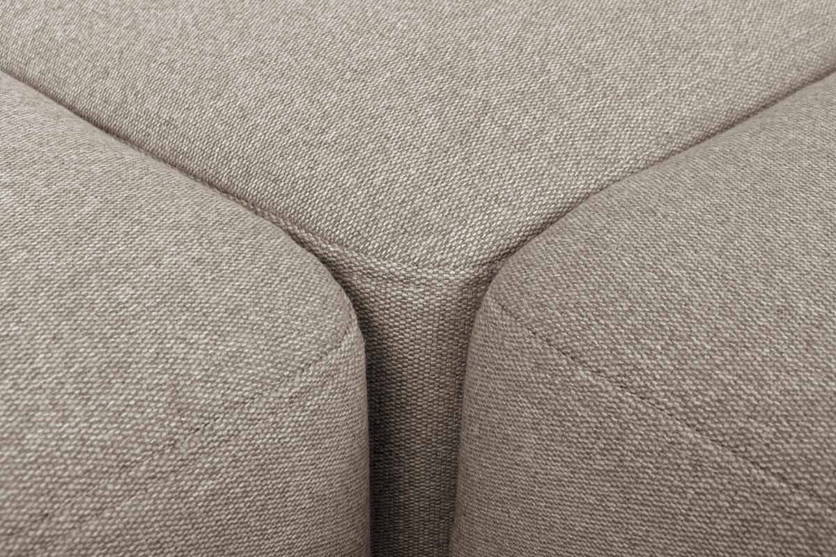 Eckschlafsofa Noret Beige S: 242/242 cm - Beige/Eiche Wotan, KONVENTIONELL, Textil (242/242cm) - MID.YOU