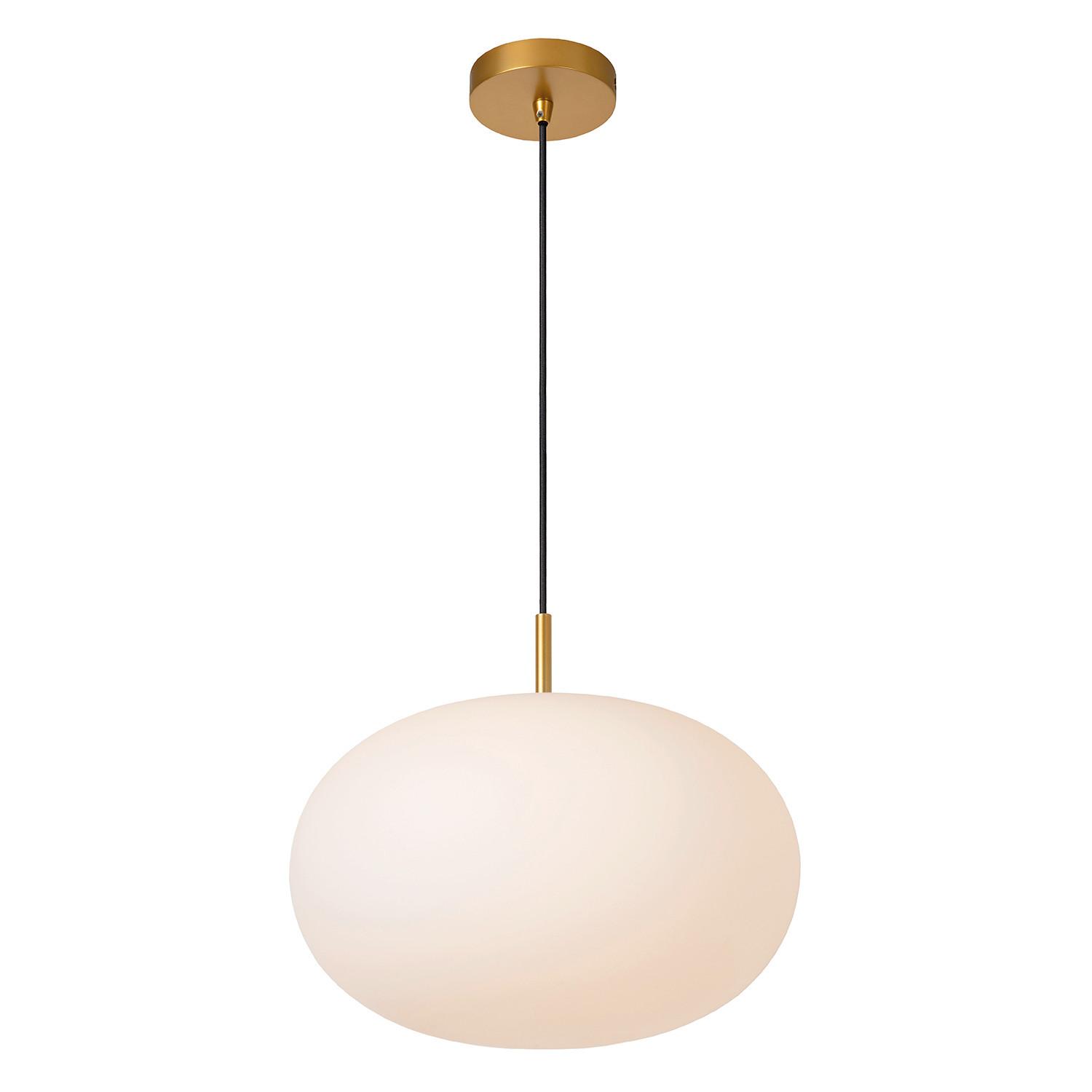 Hängeleuchte Goldfarben D: 38 cm 22w - Goldfarben, KONVENTIONELL, Glas/Metall (38/155cm)