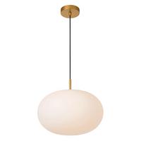 Hängeleuchte Goldfarben D: 38 cm 22w - Goldfarben, KONVENTIONELL, Glas/Metall (38/155cm)