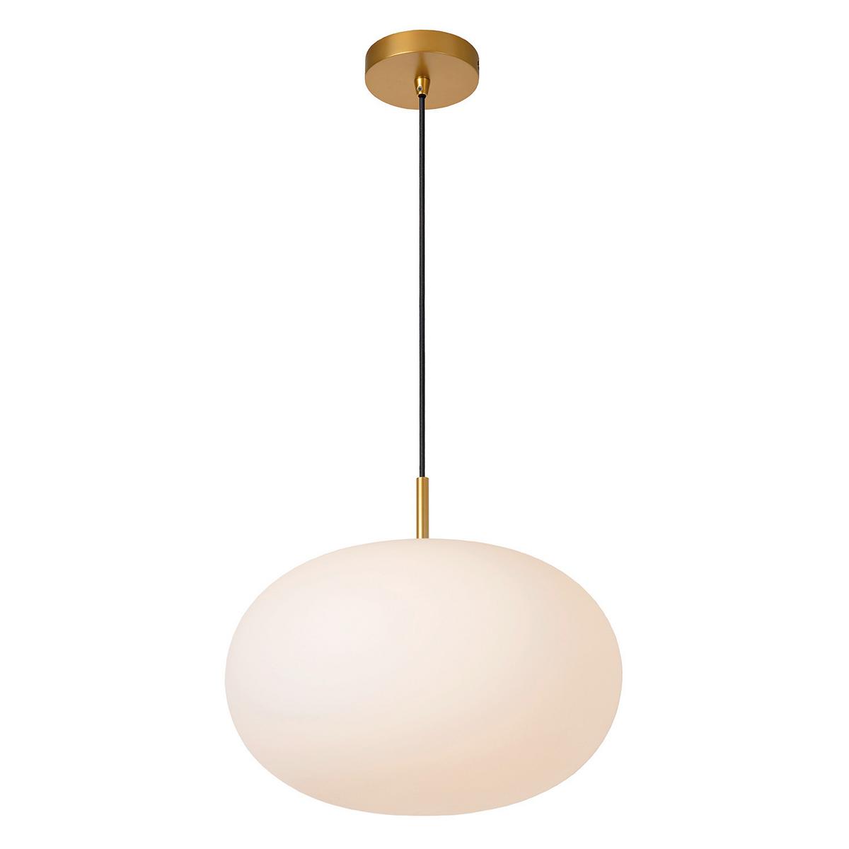 Hängeleuchte Goldfarben D: 38 cm 22w - Goldfarben, KONVENTIONELL, Glas/Metall (38/155cm)