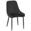 Židle Enna - černá, Moderní, kov/dřevo (48/85/58cm) - Modern Living