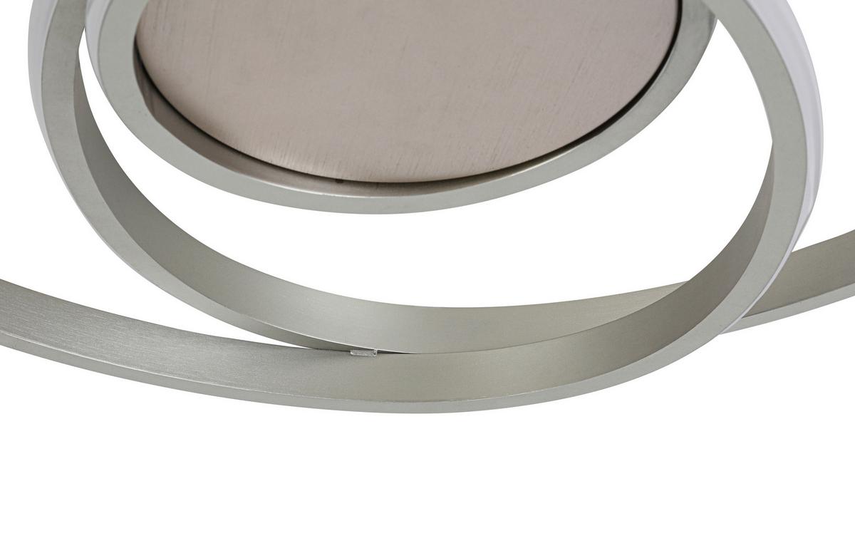 LED-Deckenleuchte Charlotte - Champagner/Weiß, Basics, Kunststoff/Metall (45/5,5cm) - Luca Bessoni