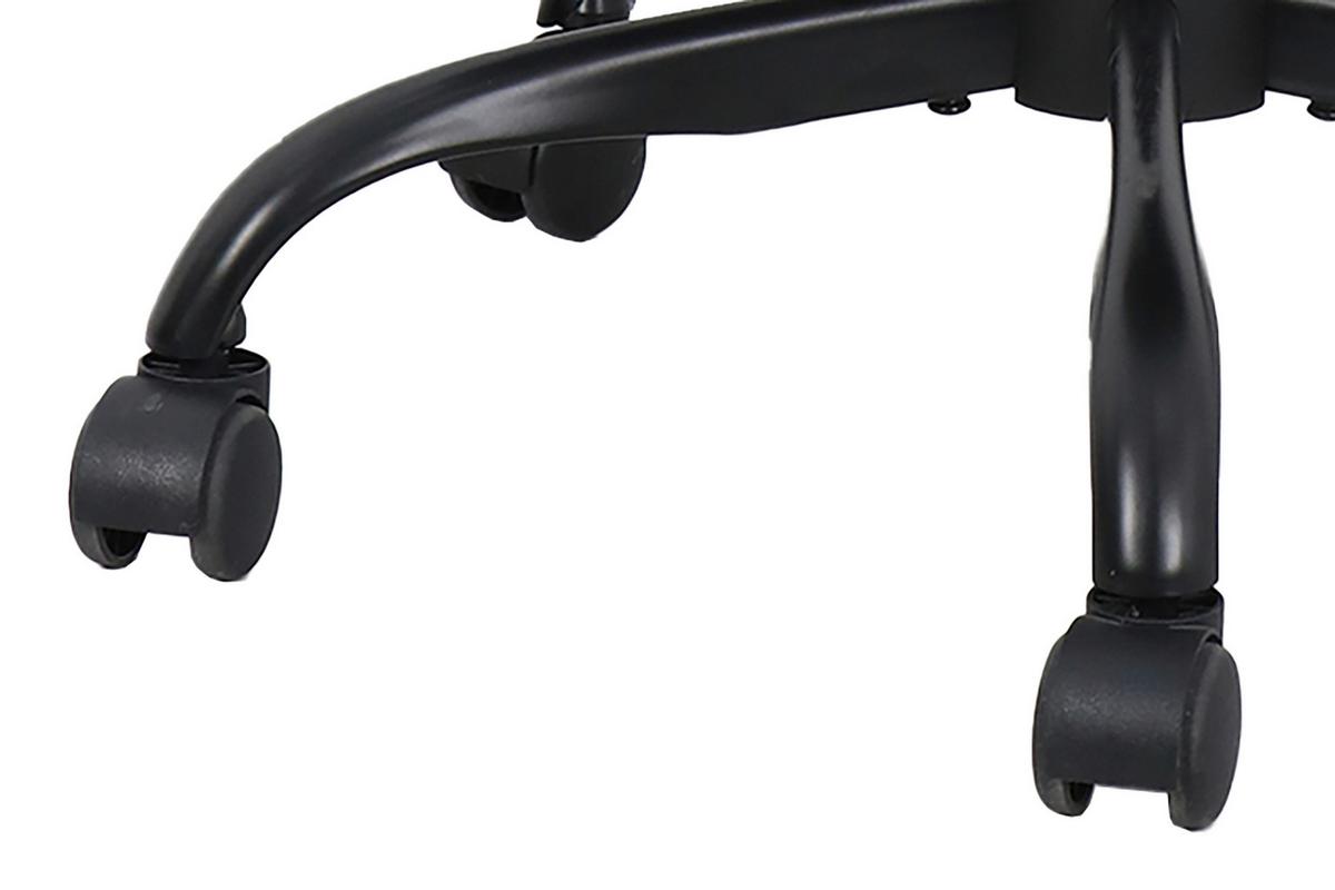 Drehstuhl Trolly - Schwarz Hochglanz/Hellgrau, MODERN, Kunststoff/Textil (42/95/54cm) - MID.YOU