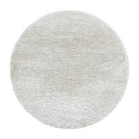 Hochflor Teppich Naturfarben Naturfaser Brilliant Ø 120 cm - Naturfarben, Basics, Textil (120cm)