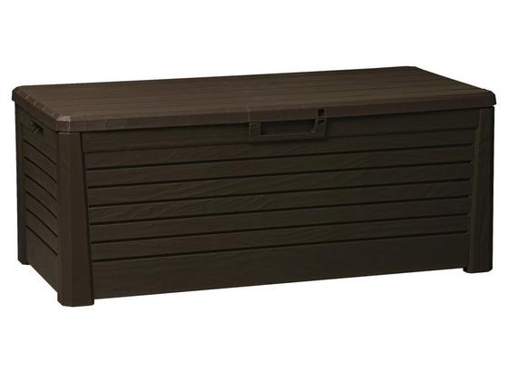 Kissenbox Wasserdicht Woody 148x60x72cm, 550l Braun - Braun, MODERN, Kunststoff (148/60/72cm) Kissenbox Wasserdicht Woody 148x60x72cm, 550l Braun - Braun, MODERN, Kunststoff (148/60/72cm)