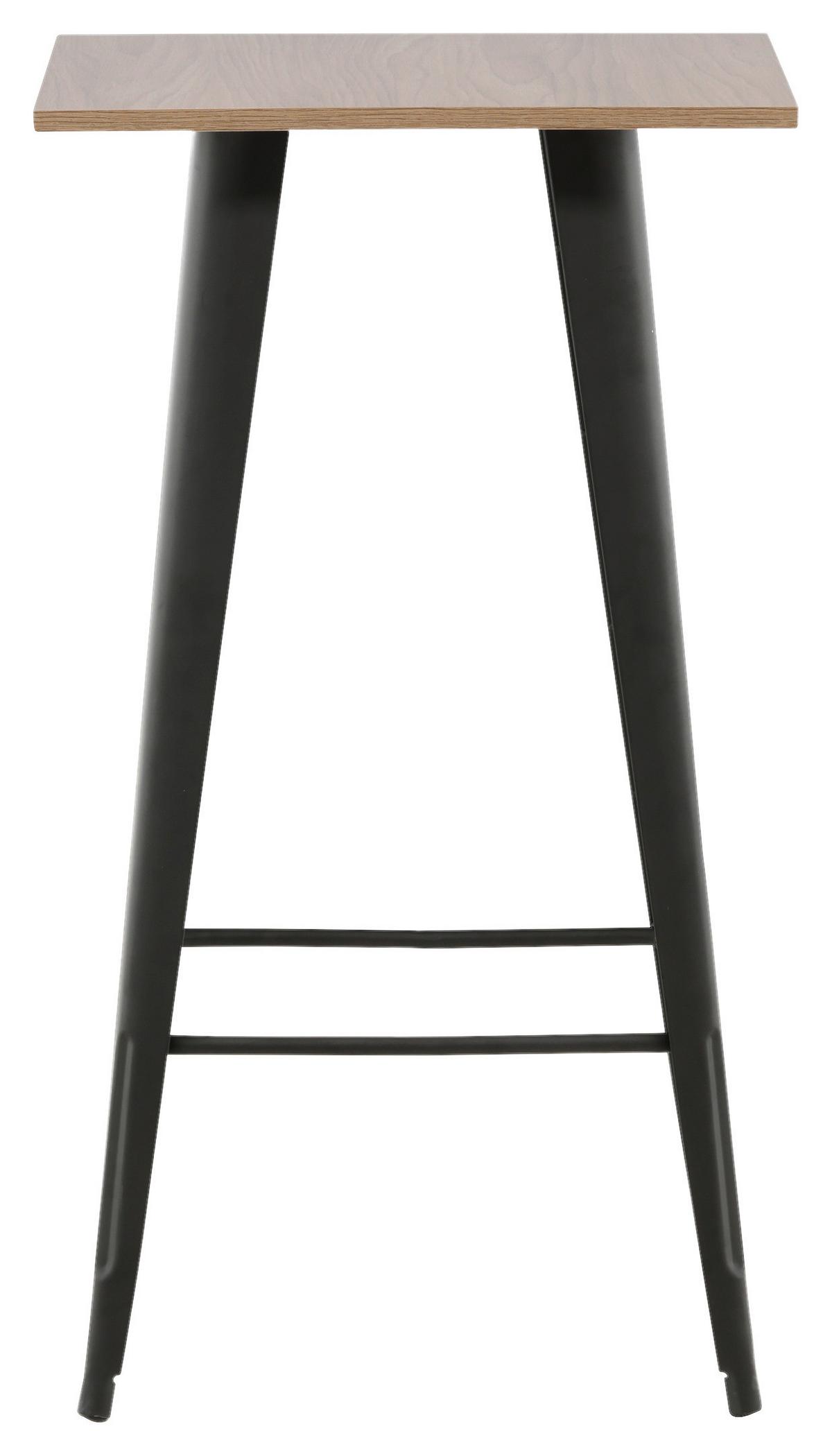 Barhocker Tempe - Beige/Schwarz, Design, Holzwerkstoff/Metall (60/105/60cm) - Livetastic