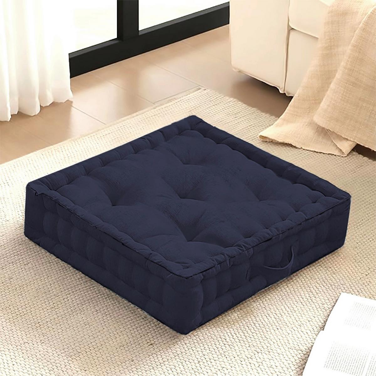 SITZKISSEN LIANNA - Anthrazit, MODERN, Textil (40/40/8cm) - Luca Bessoni