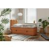 Boxbett Polly - Rostfarben/Schwarz, MODERN, Holz/Holzwerkstoff (90/200cm) - MID.YOU