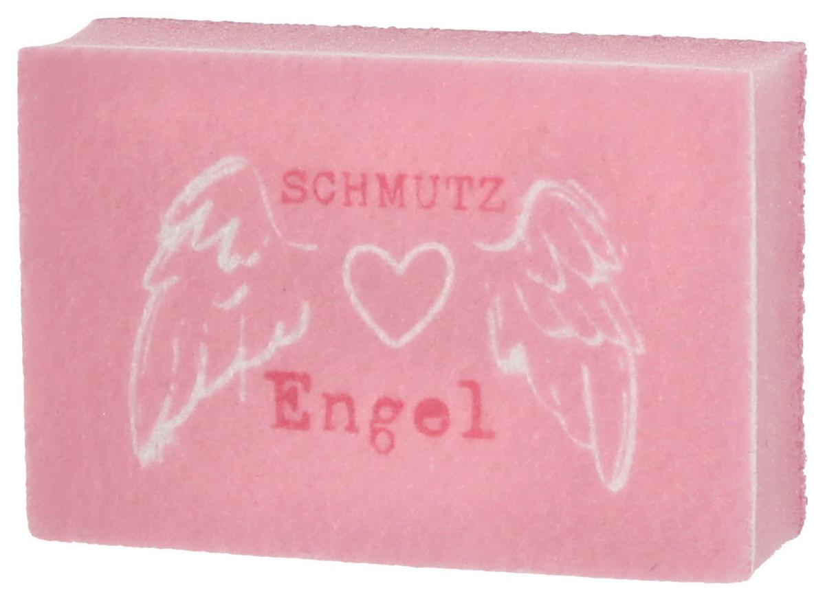 Schwamm Luisa - Blau/Rotorange, Basics, Kunststoff (10,5/7/3cm)