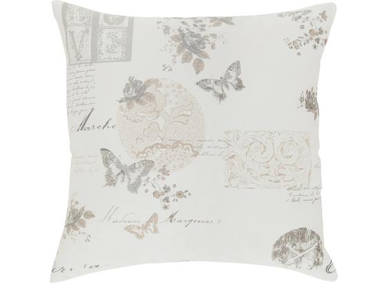 Polštář Ozdobný Fleur - šedá/bílá, Romantický / Rustikální, textil (45/45cm) - Mömax modern living Polštář Ozdobný Fleur - šedá/bílá, Romantický / Rustikální, textil (45/45cm) - Mömax modern living