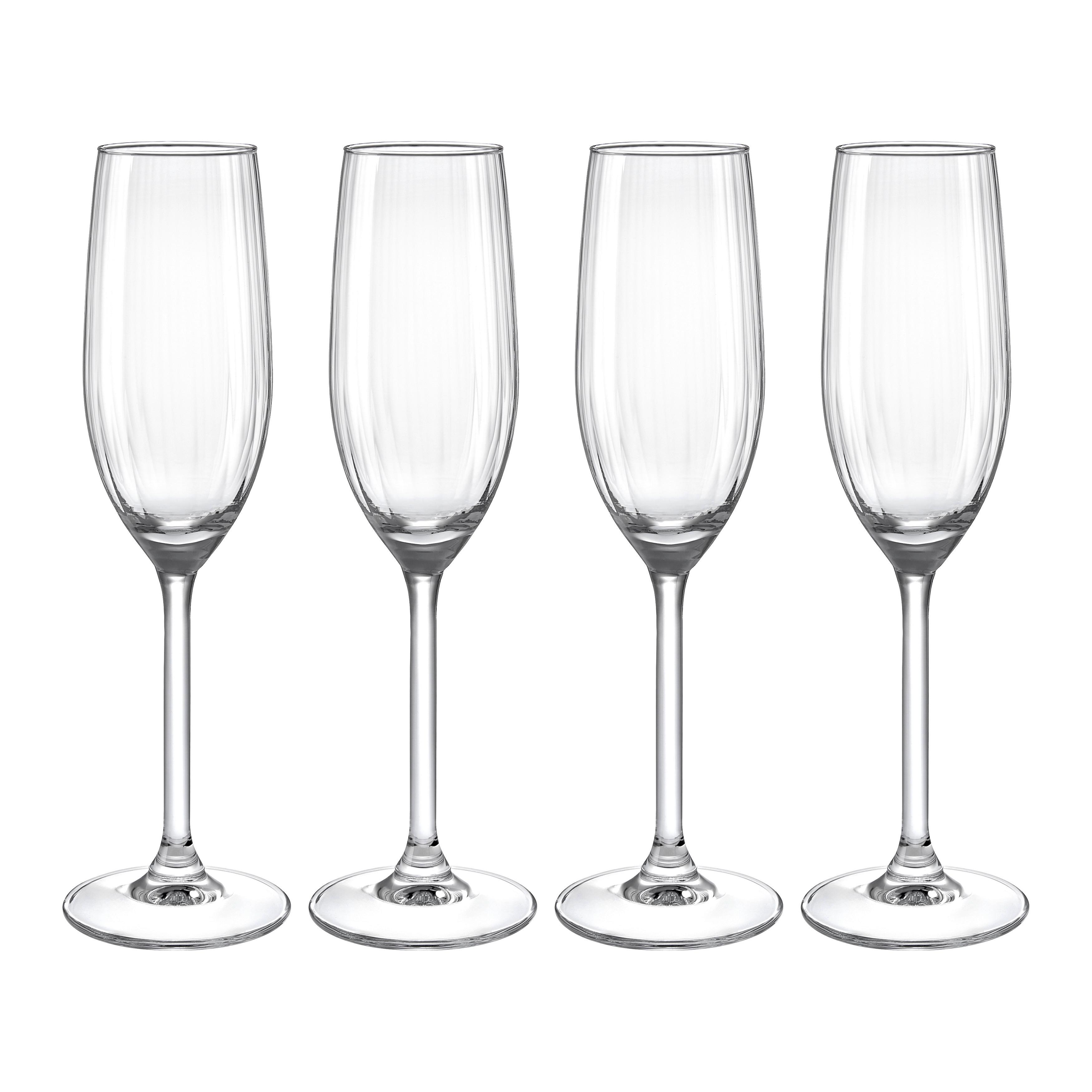 Sada pohárov ROSEMARY - CHAMPAGNE - číra, Modern, sklo - Mömax