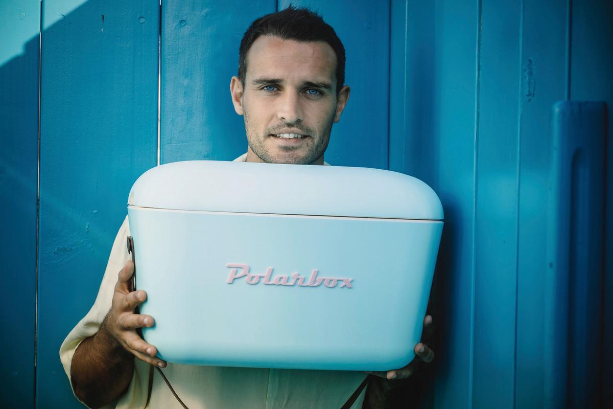 Chladiaca taška objem: 20 L - tyrkysová, Modern, plast (45,1/20,7/30,6cm) - Polarbox