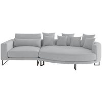 Bigsofa Natalia Grau S: 283x150 cm - Schwarz/Grau, Design, Textil (283/150cm) - Livetastic