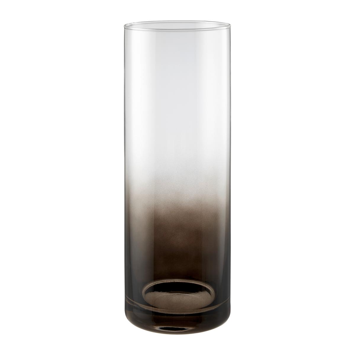 Váza Ombre, Ø/V: 15/30cm - číra/čierna, Konventionell, sklo (15/30cm) - Mömax