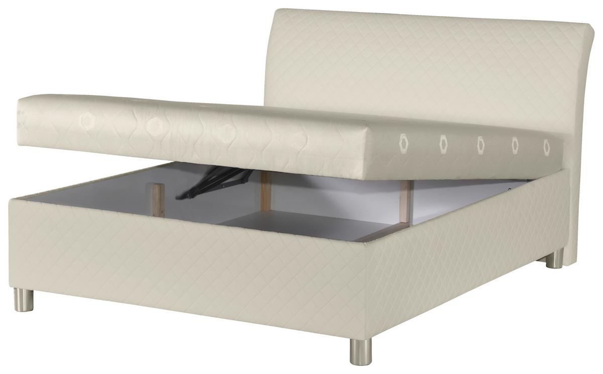 Kárpitozott Ágy Klea 160/200 Cm - fehér, Romantik / Landhaus, textil (160/200cm)