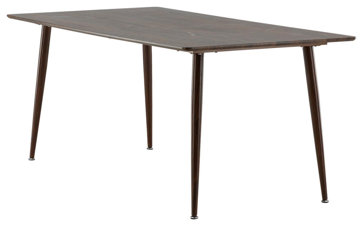 Esstisch Polar - Braun, Design, Holzwerkstoff/Metall (180/90/75cm) - Livetastic