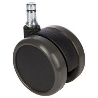 Bürostuhlrollen Rolo Schwarz Ø 6,5 Cm 5er-Set - Schwarz, Basics, Kunststoff/Metall (5/7,1/6,5cm) - MID.YOU