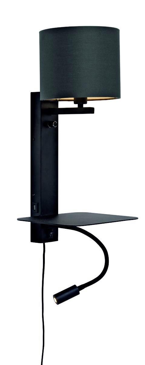 Wandleuchte Florence/Wxl/B/1815/B - Schwarz, Trend (24/22/52cm) - It's about Romi