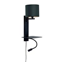 Wandleuchte Florence/Wxl/B/1815/B - Schwarz, Trend (24/22/52cm) - It's about Romi