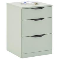 Kommode Rimini Mit 3 Laden Salbeigrün, B: 40 cm - Salbeigrün, Trend, Holzwerkstoff/Kunststoff (40/60,1/40cm)