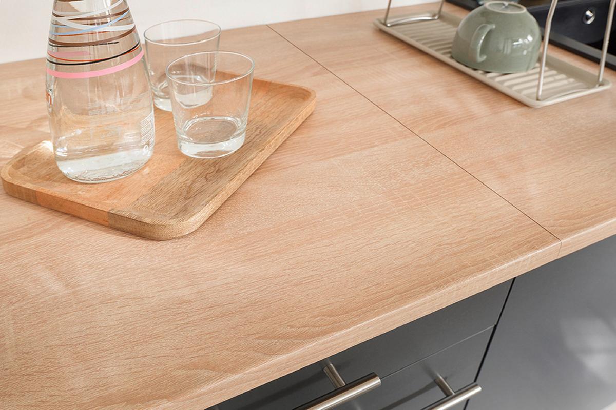 Küchenunterschrank Merle Grau, Eiche Dekor B:50cm - Eichefarben/Grau, Basics, Holzwerkstoff (50/84,8/60cm) - Respekta