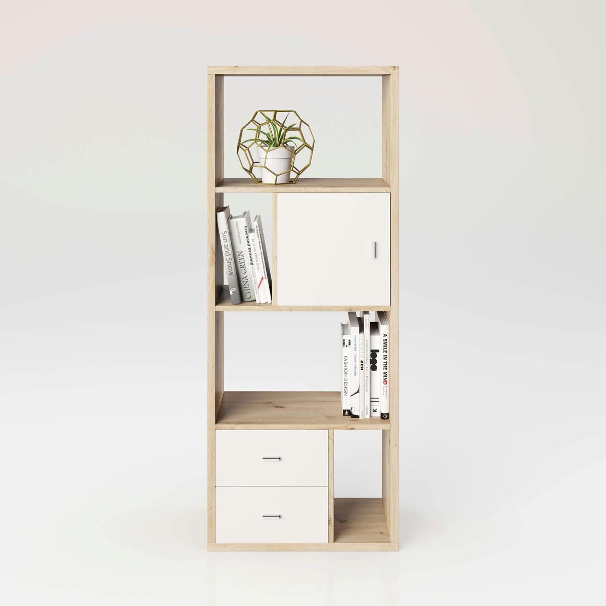 Doppelschublade Fortuna - Weiß, Basics, Holzwerkstoff (34/34/33,4cm) - MID.YOU