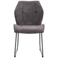 Esszimmerstuhl Rimini Grau - Grau, MODERN, Textil/Metall (51/86/61cm) - MID.YOU