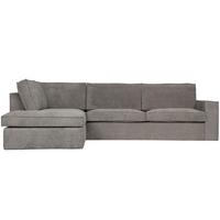 Ecksofa Thomas Grün S: 197x283cm - Schwarz/Grün, Design, Textil (197/283cm) - Livetastic