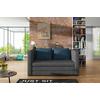 Schlafsofa Neva Blau, Grau, B: 132 cm - Blau/Schwarz, Design, Textil (132/62/70cm) - MID.YOU